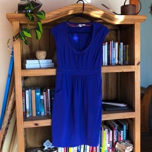 Blue summer dress.